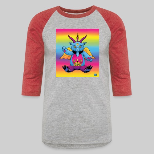 Rainbow Baphomet - Unisex Baseball T-Shirt