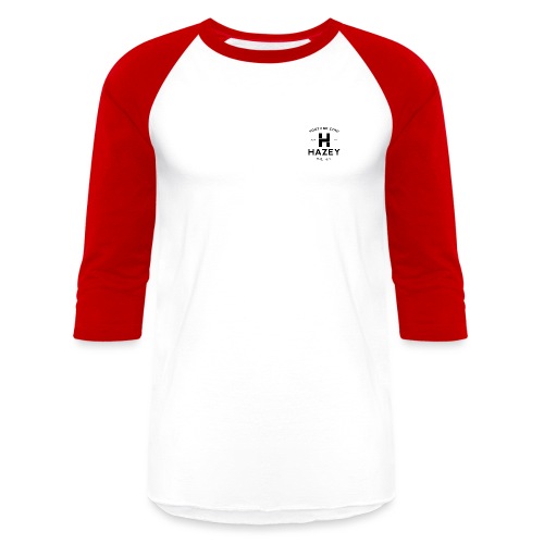 Hazey hzy Logo White - Unisex Baseball T-Shirt