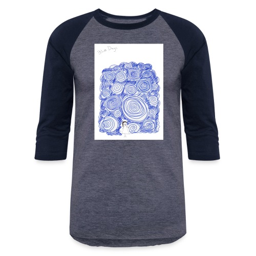 Blue Days - Unisex Baseball T-Shirt