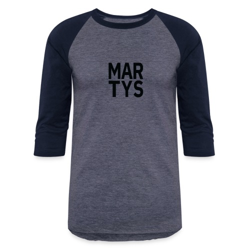 martys black - Unisex Baseball T-Shirt