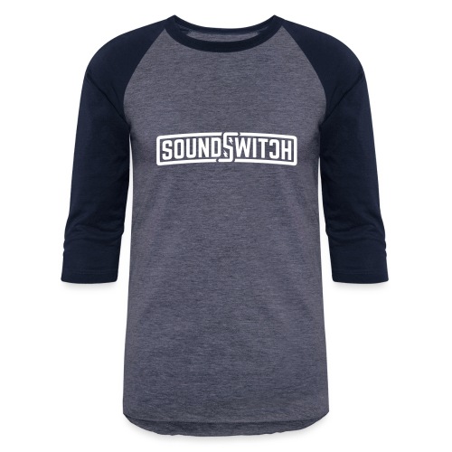 SoundSwitch Main Logo White - Unisex Baseball T-Shirt