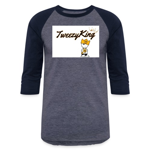 Tweezy King Logo - Unisex Baseball T-Shirt