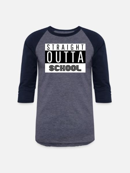 SOS funny - Unisex Baseball T-Shirt - heather blue/navy