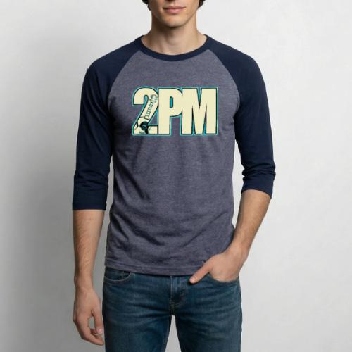 2PM Teal Guitar Logo - Unisex Baseball T-Shirt