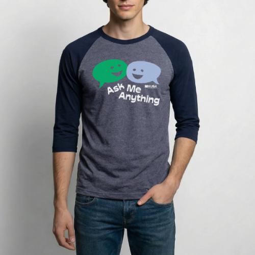 RUSA - Ask Me Anything - Unisex Baseball T-Shirt