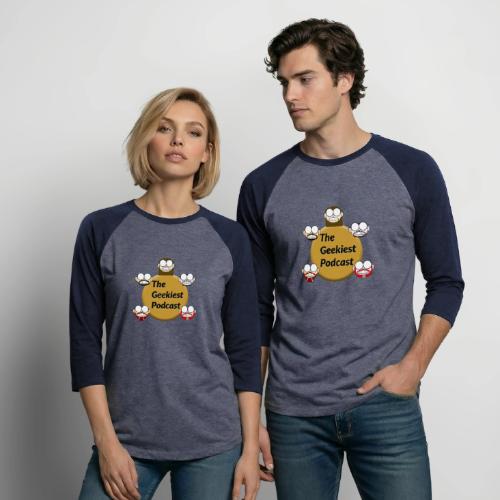 The Geekiest Podcast Logo - Unisex Baseball T-Shirt