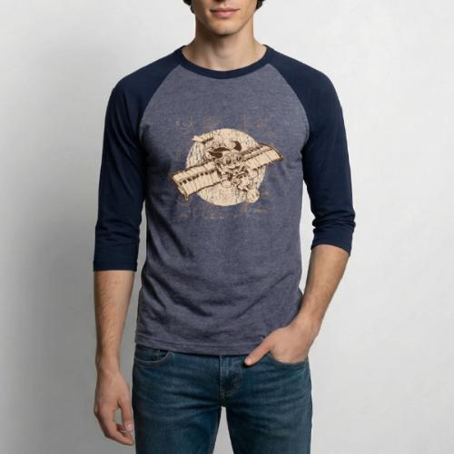 Pug Steampunk - Unisex Baseball T-Shirt