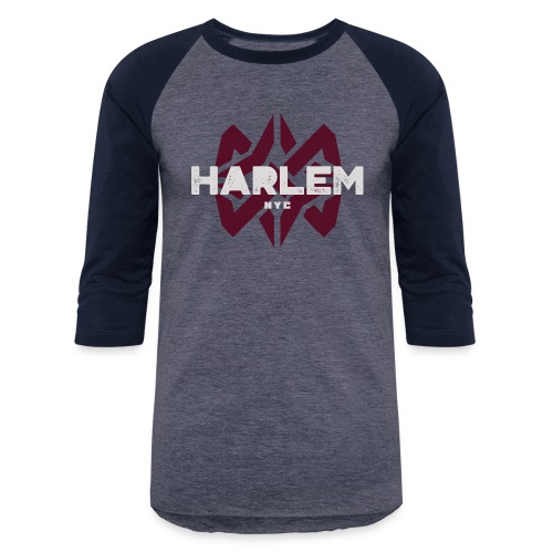 Harlem NYC Abstract Streetwear - Unisex Baseball T-Shirt