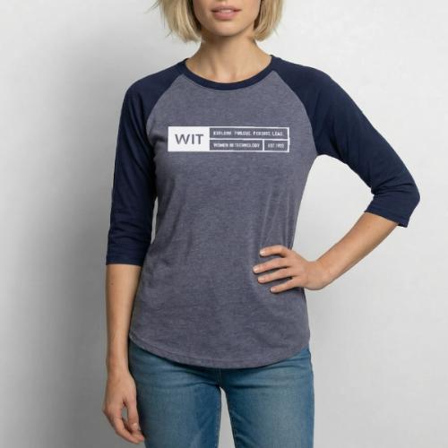 WIT Explore Persue Persist Lead White - Unisex Baseball T-Shirt