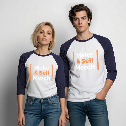 Make and Sell - Unisex Baseball T-Shirt