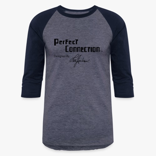 Perfect connection tee swhirt logo V3 11 blk - Unisex Baseball T-Shirt