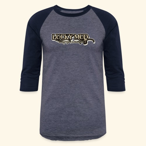 Lucky Mud Logo1 - Unisex Baseball T-Shirt