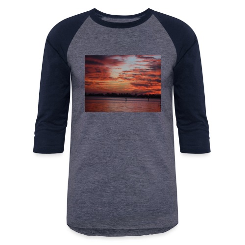 beautify sun set - Unisex Baseball T-Shirt