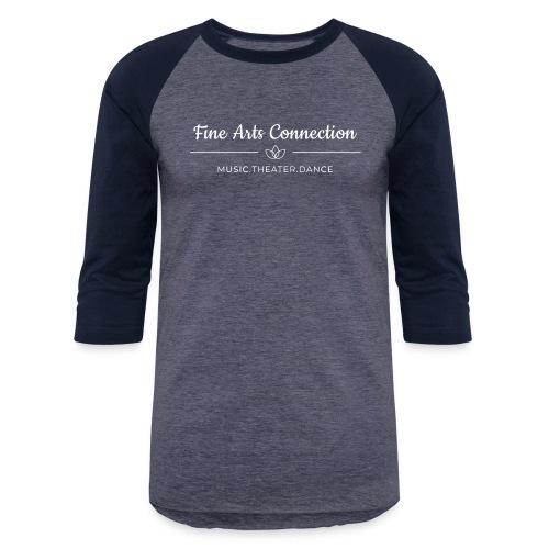 Fine Arts Connection Logo - Unisex Baseball T-Shirt