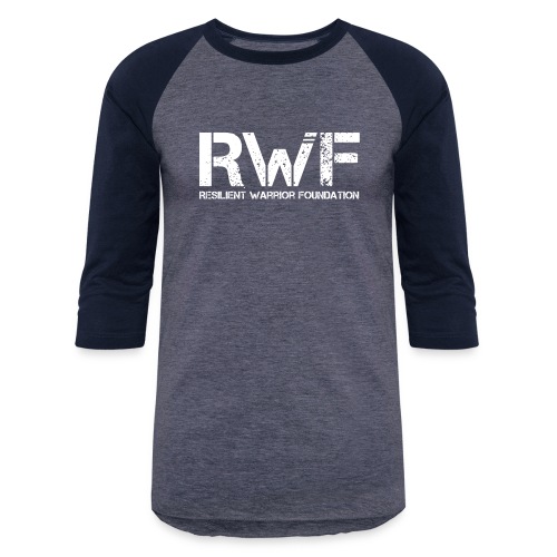 RWF White - Unisex Baseball T-Shirt
