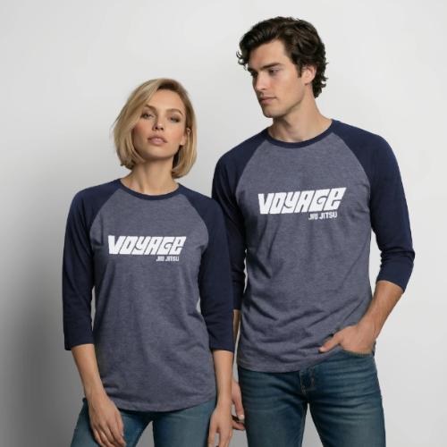 Voyage Sail White - Unisex Baseball T-Shirt