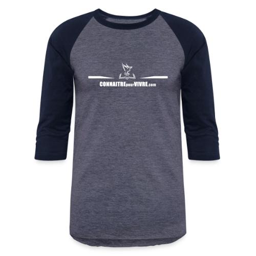 LOGO CONNAITREpourVIVRE - T-shirt de baseball unisexe