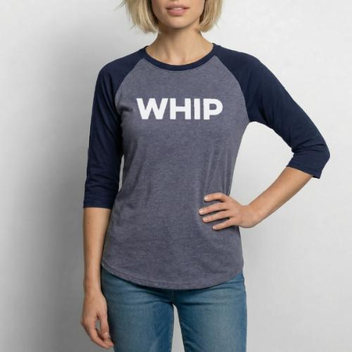 Whip solid white - Unisex Baseball T-Shirt