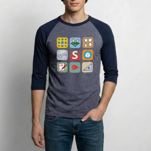 Alex' SketchUp Extensions - Unisex Baseball T-Shirt