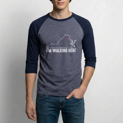I'm Walking Here (in Arlington, VA) - Unisex Baseball T-Shirt