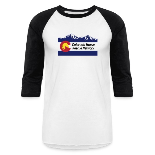 Colorado Horse Rescue Network Logo - Unisex Baseball T-Shirt