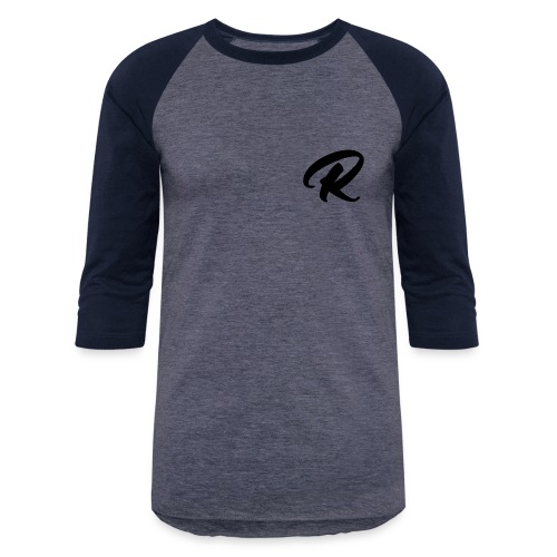 Revival Youth Black R Logo - Unisex Baseball T-Shirt