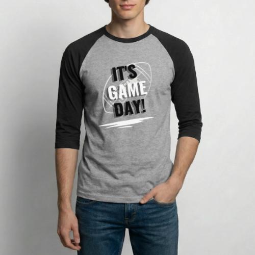 It's Game Day Football - Unisex Baseball T-Shirt