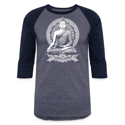 Gautama Buddha Lotus Meditation - Unisex Baseball T-Shirt