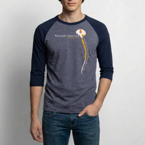 MS is More than the Brain - Unisex Baseball T-Shirt
