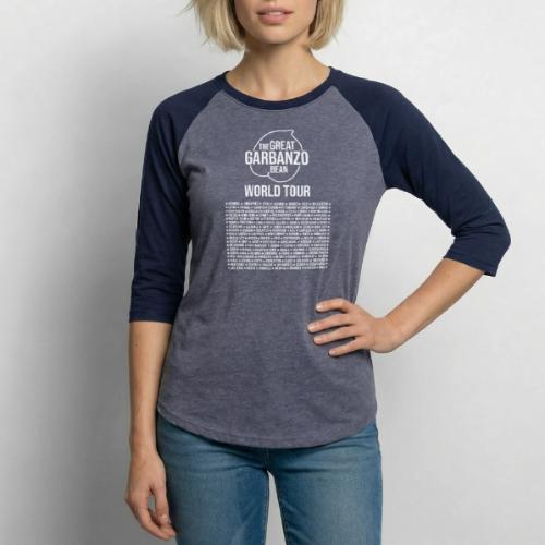 The Great Garbanzo Bean World Tour - Unisex Baseball T-Shirt