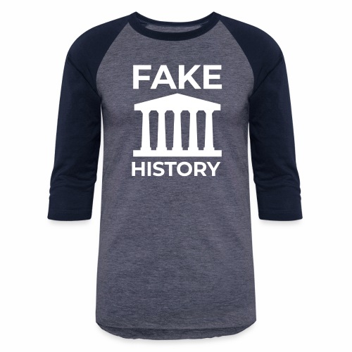 Fake History: Colonial Style Buildings Worldwide - Unisex Baseball T-Shirt
