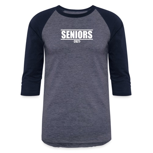 Seniors Class of 2021 - Unisex Baseball T-Shirt