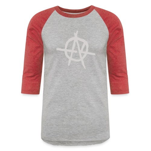 Anarchy (Grey) - Unisex Baseball T-Shirt