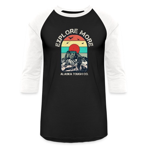 Outdoor Hoodie Explore More Design - Unisex Baseball T-Shirt