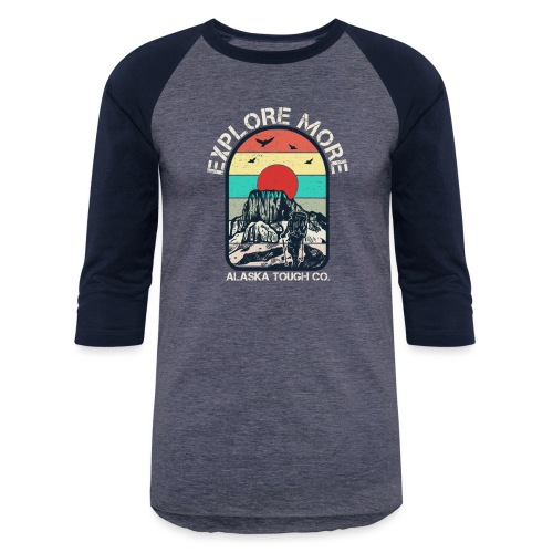 Outdoor Hoodie Explore More Design - Unisex Baseball T-Shirt