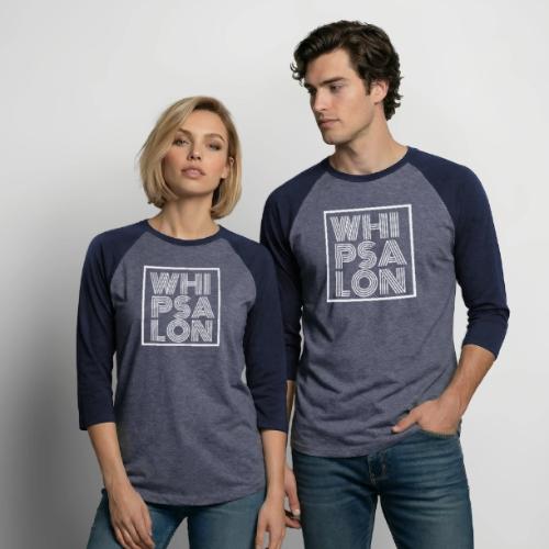 WHI/PSA/LON Monoton (White) - Unisex Baseball T-Shirt