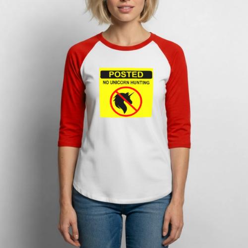 Posted Unicorn Hunting 3color - Unisex Baseball T-Shirt
