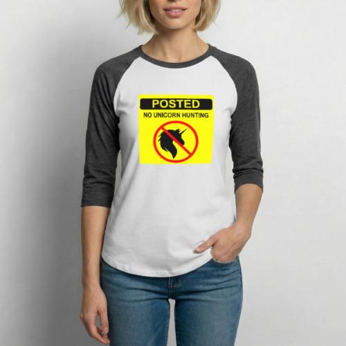 Posted Unicorn Hunting 3color - Unisex Baseball T-Shirt