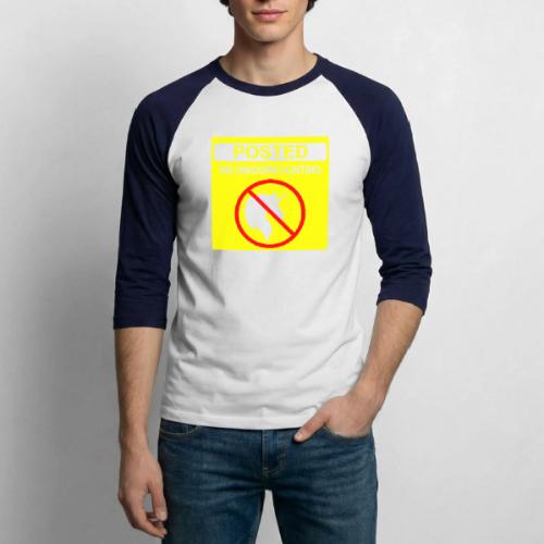 Posted Unicorn Hunting (open) - Unisex Baseball T-Shirt
