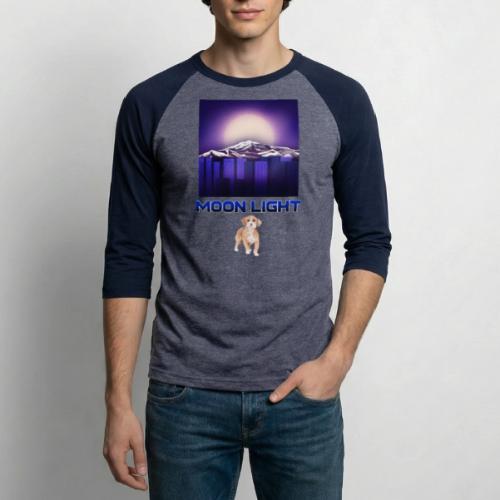 Moon Light - Unisex Baseball T-Shirt