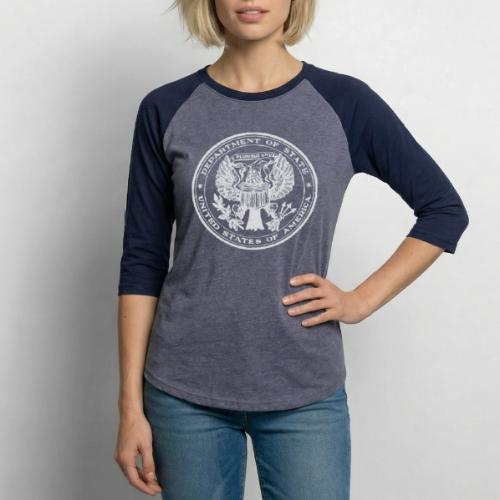 US Dept of State Seal - Unisex Baseball T-Shirt
