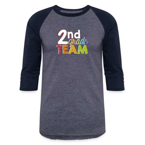 2nd Grade Team - Unisex Baseball T-Shirt
