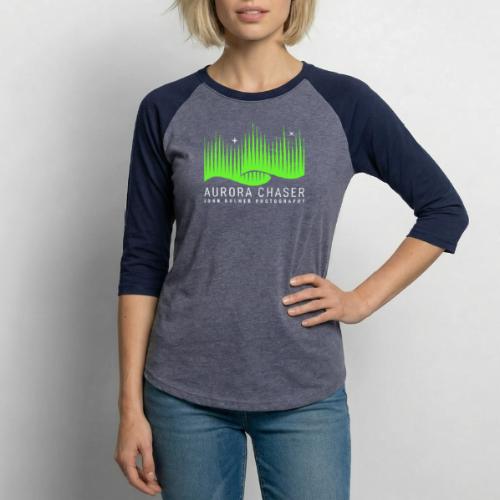 John Bulmer Photography Aurora Chaser - Unisex Baseball T-Shirt