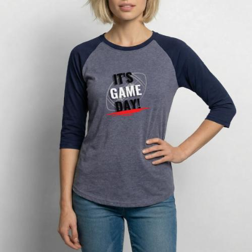 it s Game Day football - T-shirt de baseball unisexe