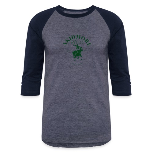 Skidmore Polo Green (No Circle) - Unisex Baseball T-Shirt