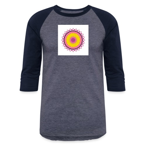Lotus Flower Mandala - Unisex Baseball T-Shirt