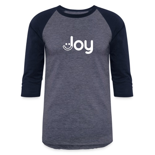 Joy in White - Unisex Baseball T-Shirt