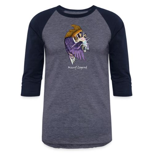 Mice of Legend - Raven Wizard - Unisex Baseball T-Shirt