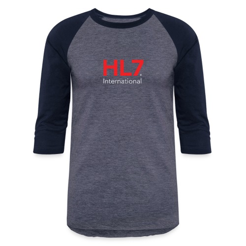 HL7 International Logo - Reverse - Unisex Baseball T-Shirt