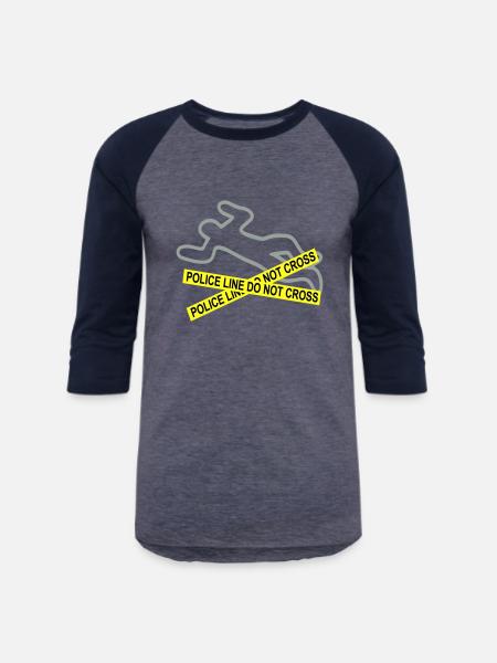 csi - Unisex Baseball T-Shirt - heather blue/navy